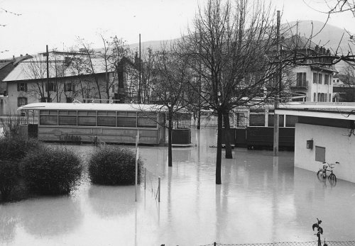 Inondations à Moillesulaz – 28 janvier 1979 {JPEG}